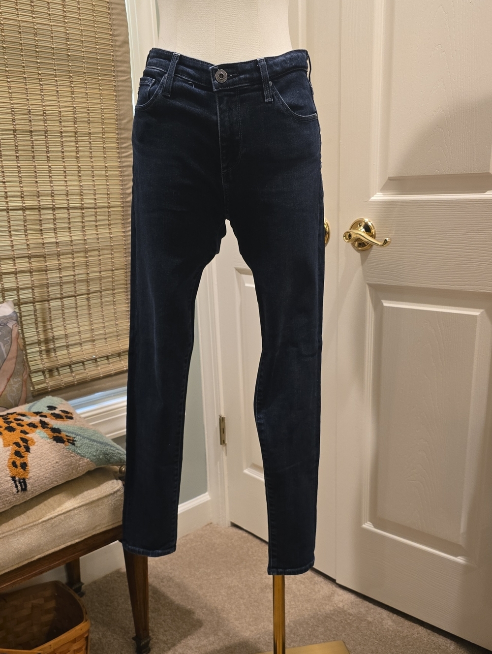 Anthropologie Women's Dark Indigo Skinny Jeans